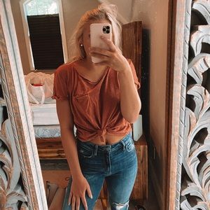 rust pocket t-shirt!! price negotiable :)